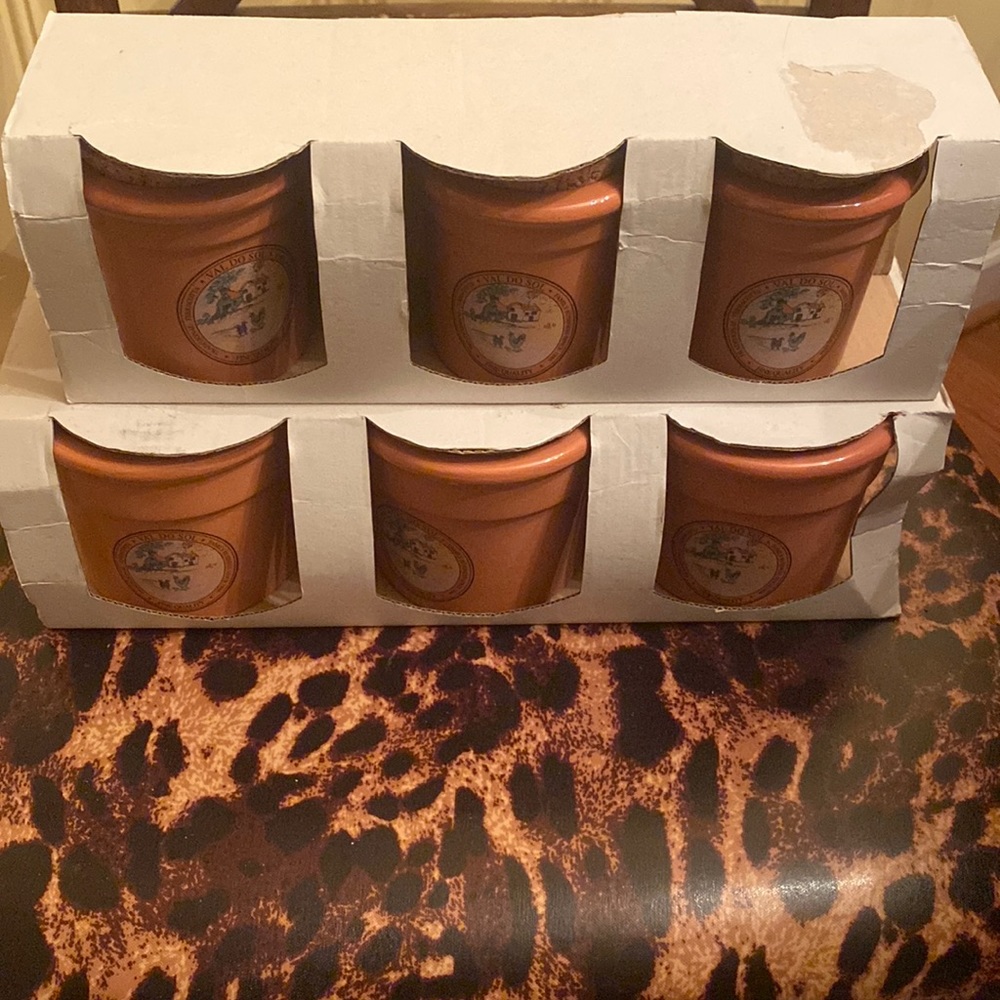 Val do sol terra-cotta Canisters from Portugal Farm Scene Sets